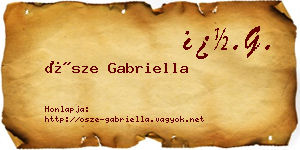 Ősze Gabriella névjegykártya